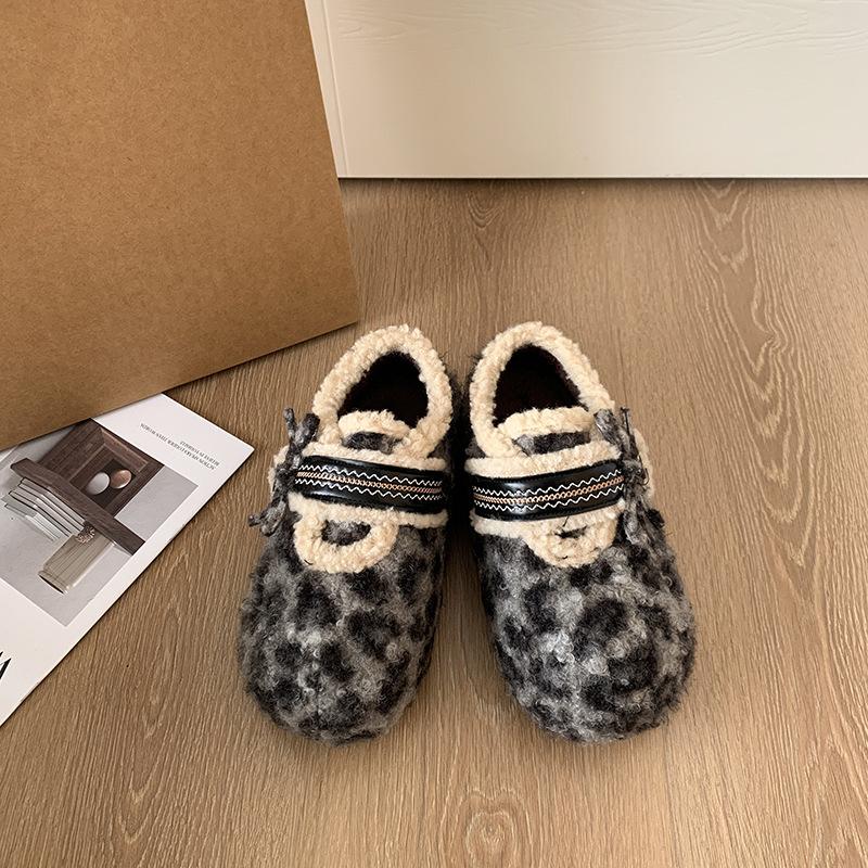 Women's Fur One Thick Sole Winter Lightweight Warm Snow Boots Non-slip Wear-resistant Casual Sports Cotton Boots Fur Shoes