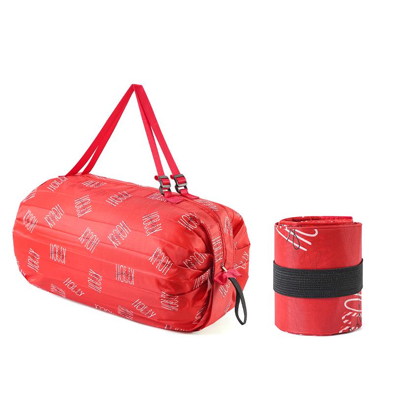 Foldable Portable Large Eco-Friendly Shopping Bag with Shoulder Strap