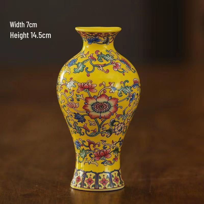 Zen Blue & White Wall-Mounted Porcelain Flower Vase - Ceramic Ornament