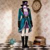 Alice In Wonderland Mad Hatter Halloween Women Costume With Polyester Fabric For Cosplay Party