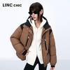 Jinyujie Women's Printed Lightweight Down Jacket