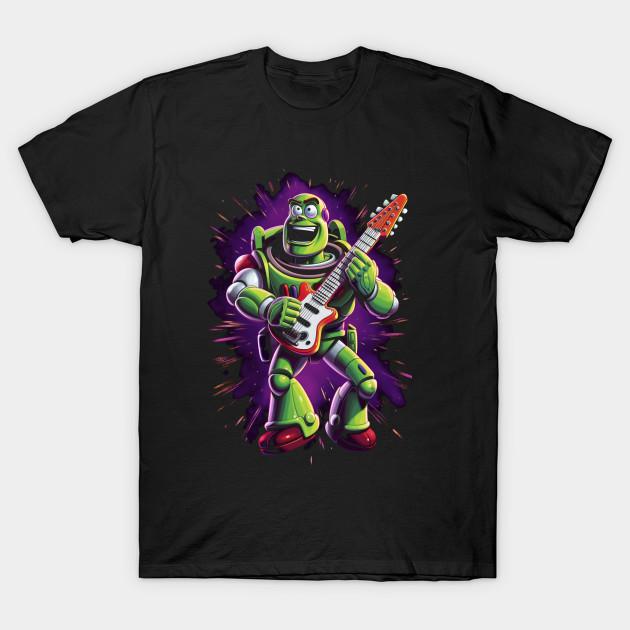 

Men Black Print T-shirt Metal Buzz No-Cut Transfer Paper Print Cotton Tshirt M чёрный