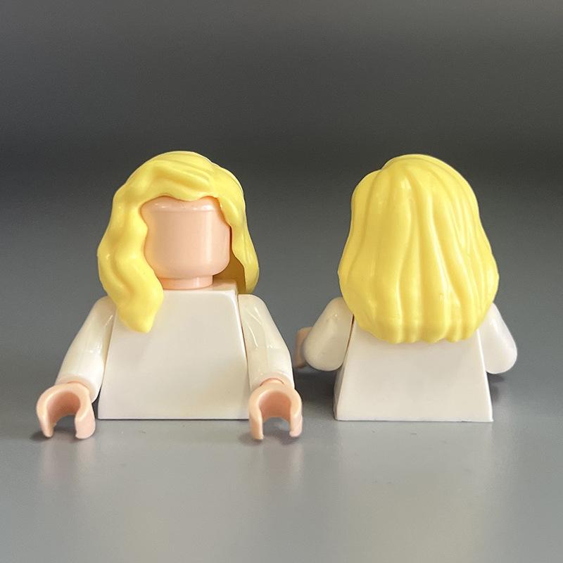 Cross-Border Compatible Girls' Lego Hair Building Blocks - Small Parts & DIY Accessories