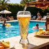 Trophäen-förmiges Bierglas Kreativer Fußball-Design-Becher Neuheit Trinkbecher