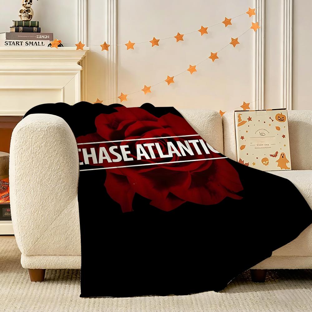 Band C-Chase Atlantic Throw 240g Flannel Blanket Lightweight Soft Skin-friendly Summer Thin Throw Blanket 80x120cm(31x47inch)