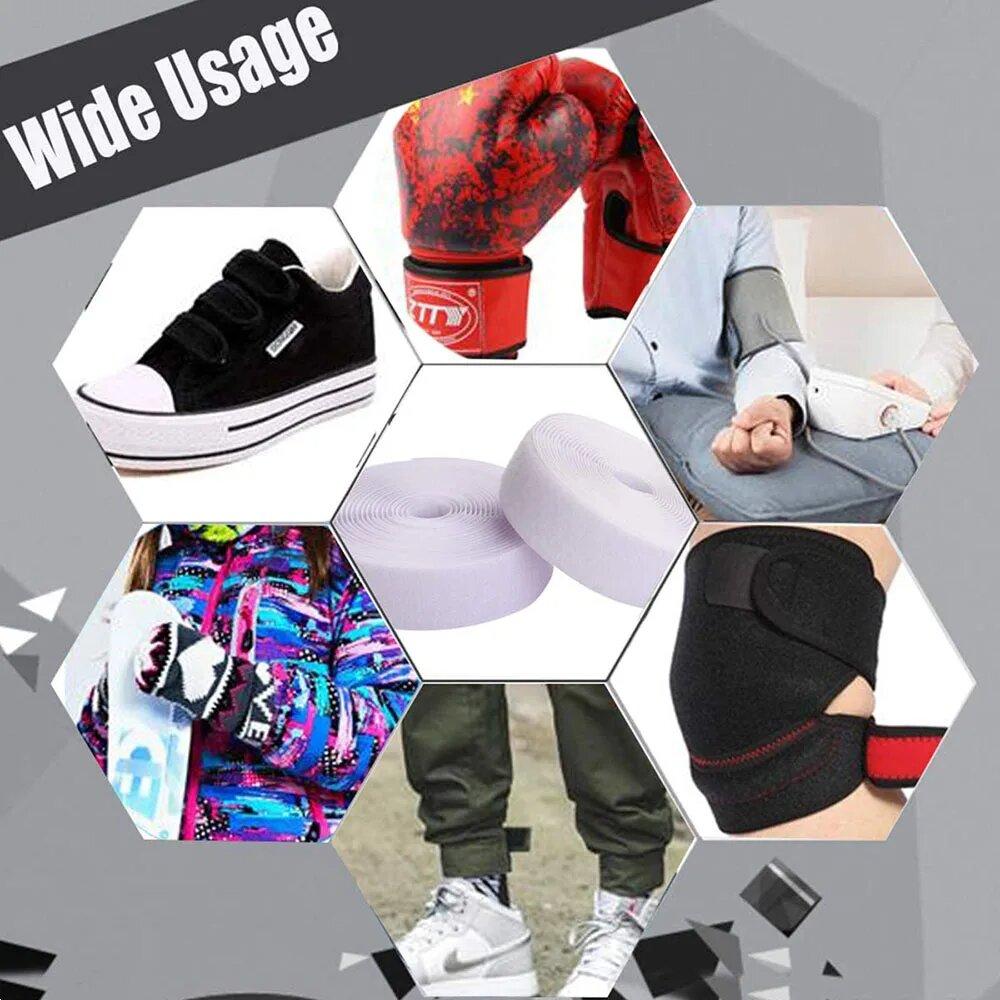 10M Lățime 20mm Culoare Neadezivă Magic Sticker Cârlig și Buclă Bandă de Fixare pentru Cusut Material Nailon Pentru Cusut Accesorii velcro