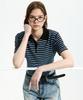 Loukeullaesig Striped Polo Sweater_Black_Lc252Kn05Bk