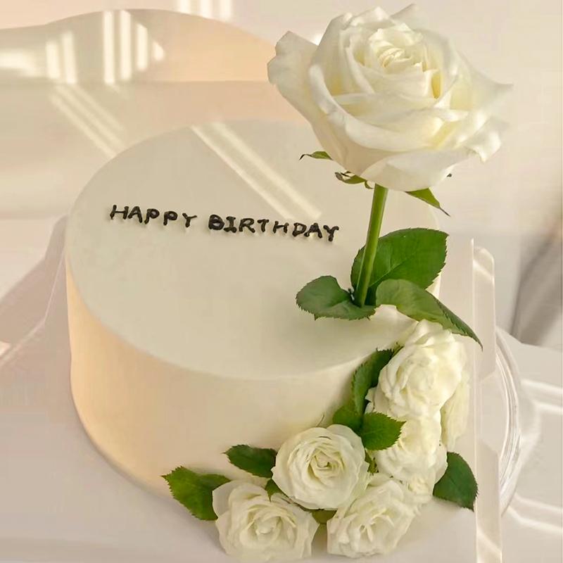 6 Inch Wedding Party Fake Cake Sample Ornaments Fresh Fruit Cream Simulation Birthday Cake Model Window Display Decoration 6Inch