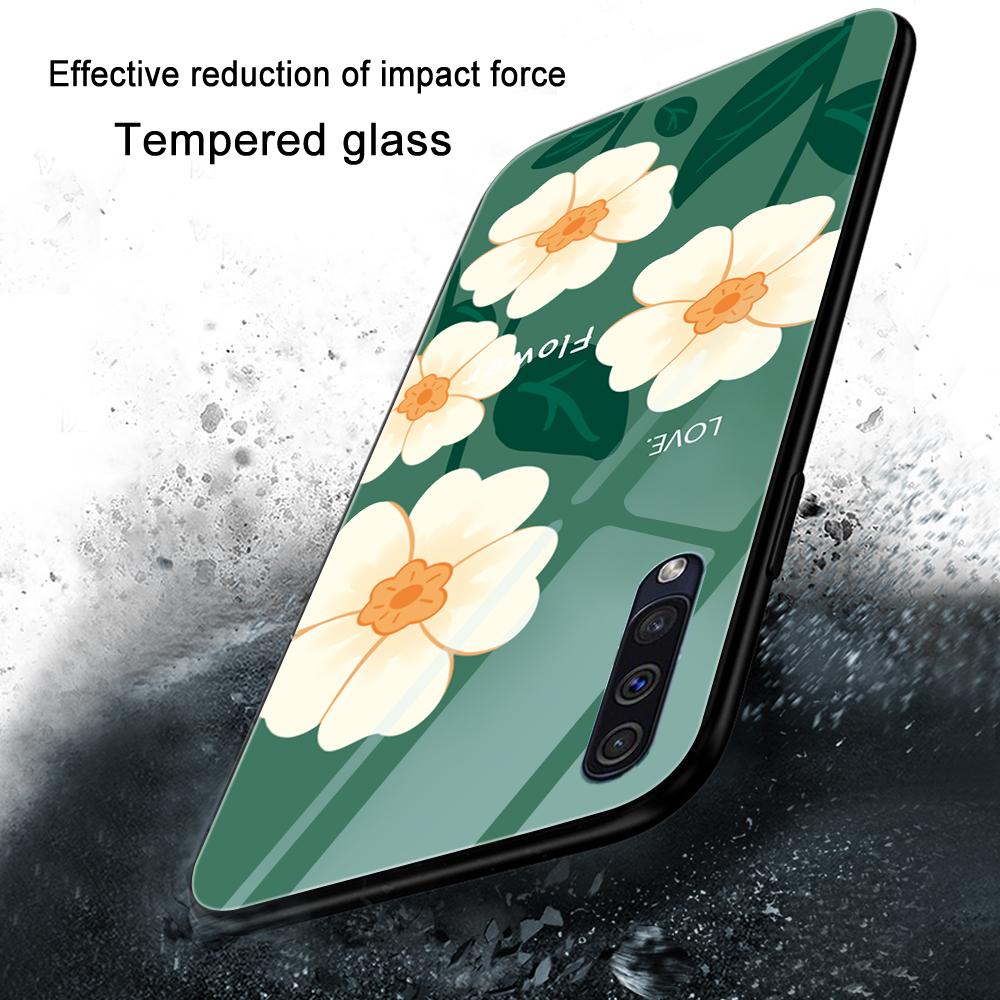 Flowers And Plants Case For Samsung Galaxy A71 A72 A70 A73 A53 A13 5g A03 A22 A21s A03 Core A42 A52 Glass Cover Coque Capa