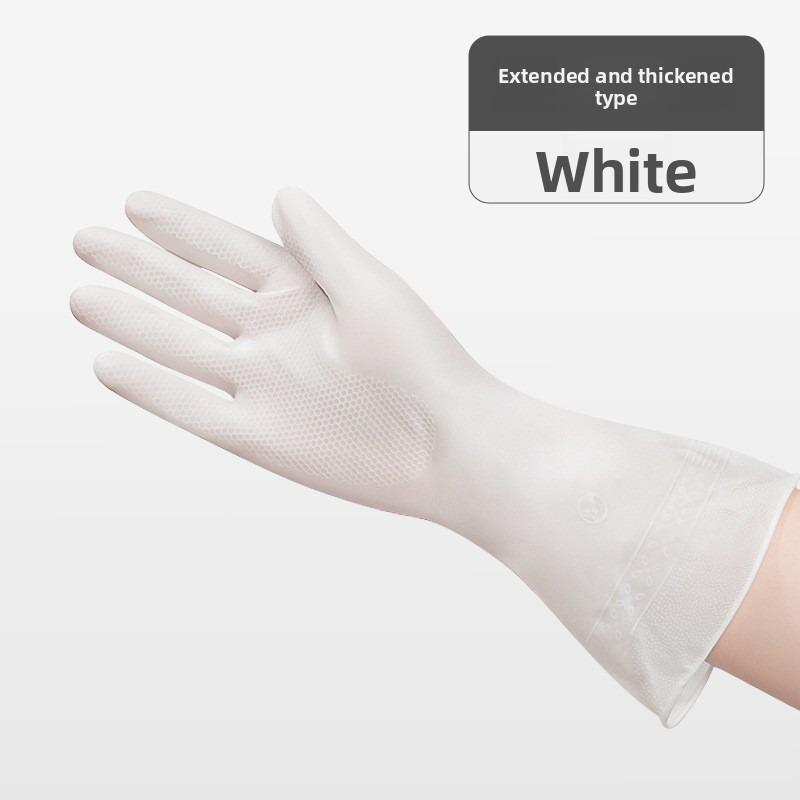 Verdickte Gummihandschuhe, Langlebig, Wasserdicht, Sauber, Zum Spülen, Wäschewaschen und in der Küche, Lang anhaltende Schutzhandschuhe für den Hausgebrauch