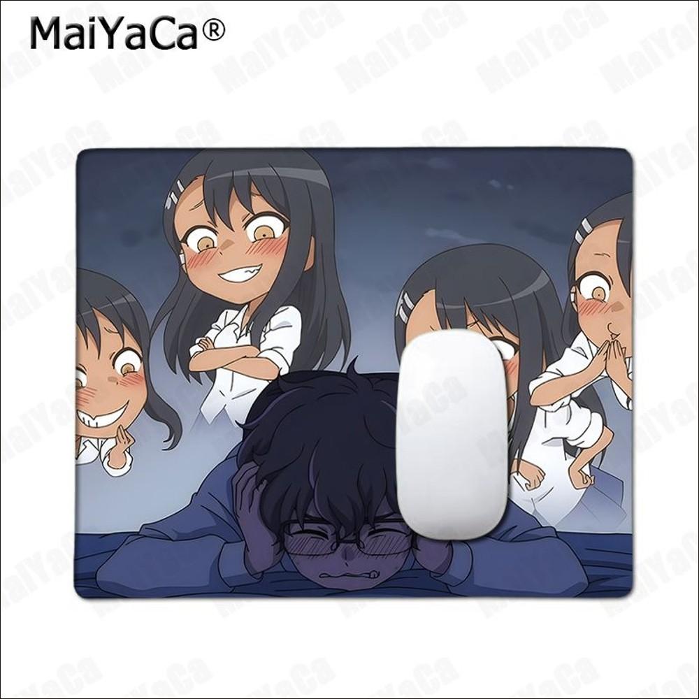 Anime nagatoro san  Mousepad Rubber Small Thickened Mouse Pad Gaming Keyboard Table Office Supplies Room Decor  PC Mouse Carpet