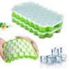 Silicone Ice Cube Mold with Lid - Food Grade Storage Box for Ice & Baby Food