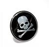 4Pcs/Set 56mm Car Auto Vehicle Cross Bone Skull Wheels Center Hub Caps Cover Decoration Durable Exterior Accessories Universal