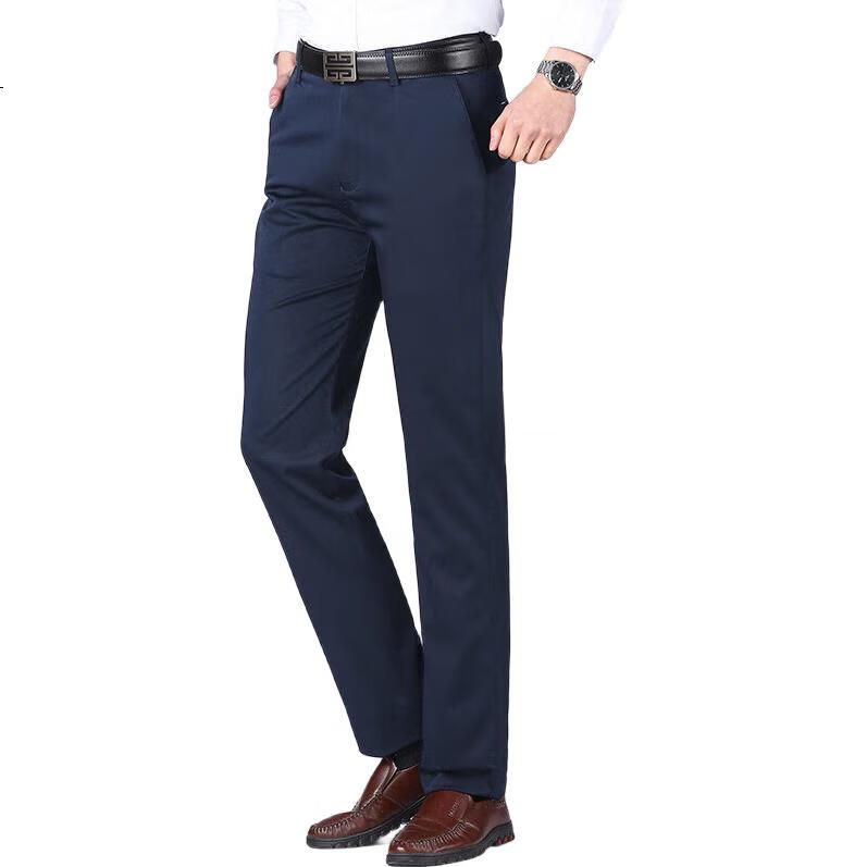 TUCANO Casual Pants for Men, Business Formal Wear, Dad Style, Wrinkle-Free Dress Pants, Spring And Summer Lightweight Trousers, Black, Size 29