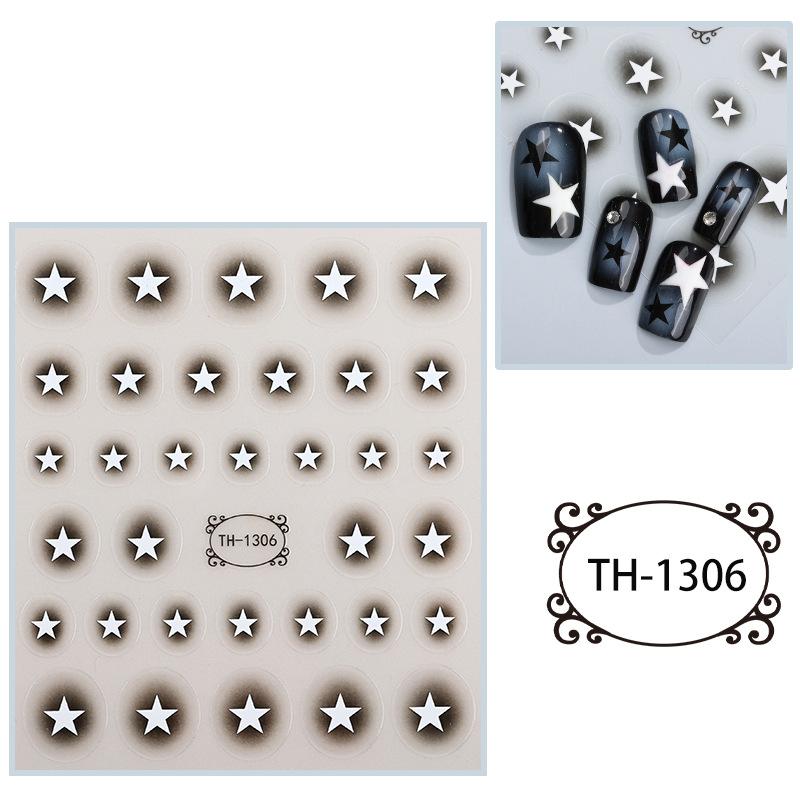 New Year Nail Art Stickers Bronzing Year of the Dragon Chinese Style Mahjong Cartoon Nail Stickers Decoration