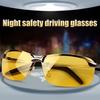 1pc/2pcs Driving Night Vision Glasses for Men Women, Drivers Semi Rimless Fashion Eyeglasses