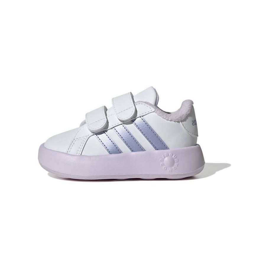 Adidas Grand Court 2.0 Comfortable Lightweight Low-Top Walking Shoes Baby Shoes White IE3858