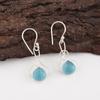 Blue Cat's Eye Gemstone Earrings, 925 Sterling Silver Earrings Jewelry, Handmade Jewelry Earrings, Balancing Jewelry Gift For Women
