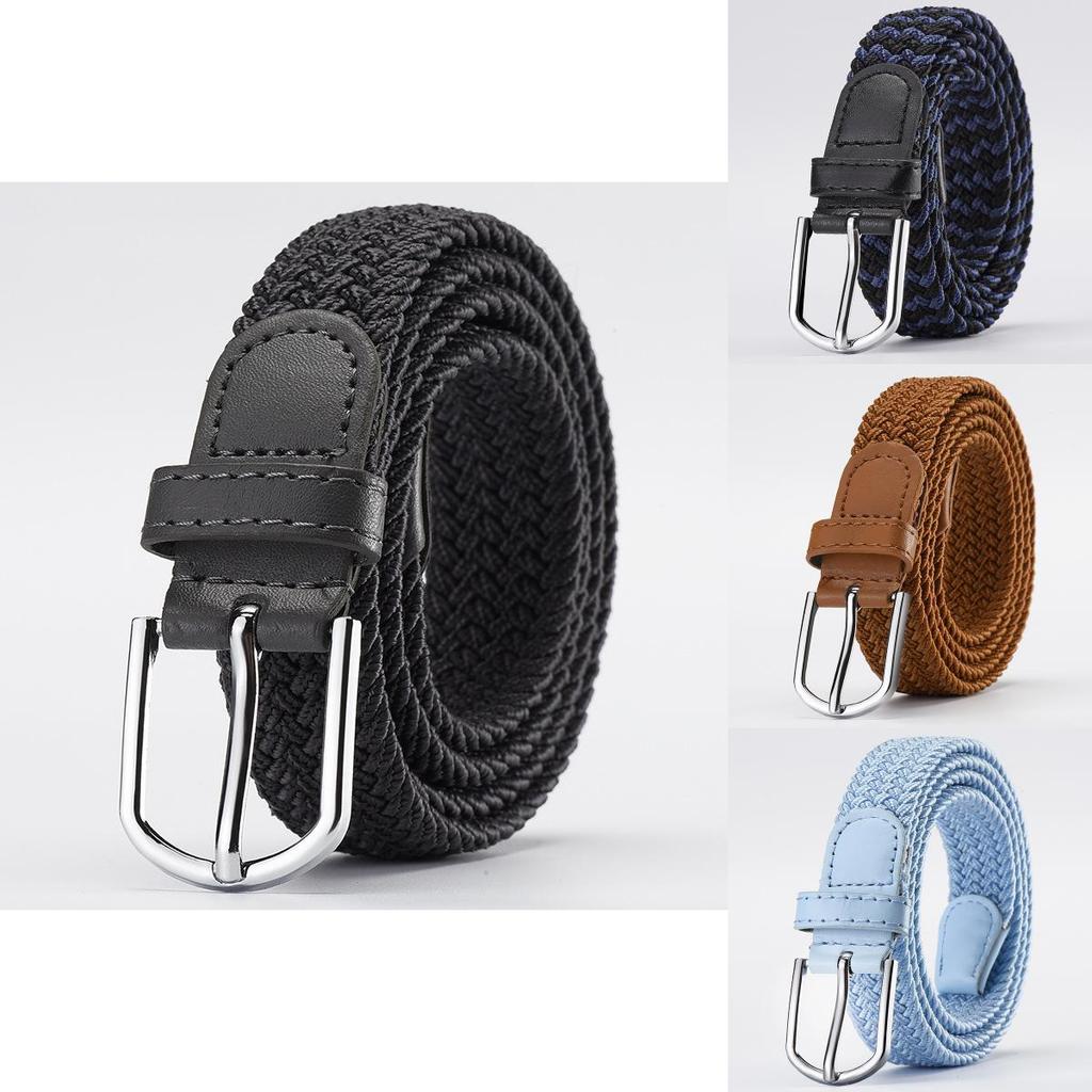 Versatile Unisex Woven Elastic Belt Fashionable Canvas Belt For Everyday Wear And Casual Use