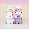 Bunny Adorable Fluffy Keychain Plush Toy Cute Mini Rabbit Bag Charm Accessory