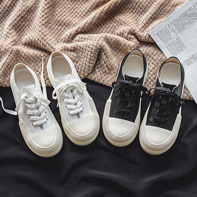 3172 hochwertige kleine weiße Schuhe Herren Frühling neue Nische Großkopfschuhe dicke Sohle erhöhend Low-Top lässige Board-Schuhe