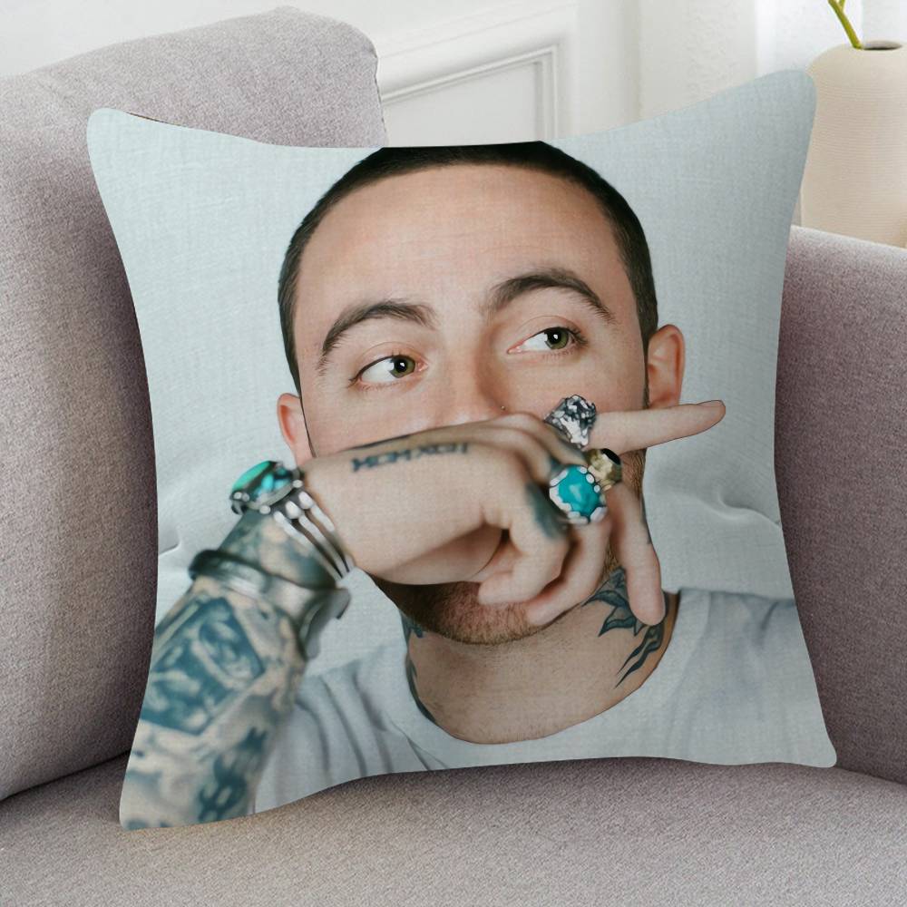 Singer Mac Miller Game For Cartoon Print Peripheral Pillow Case Cushion Cover Home Decor Birthday Gift Pillowcover