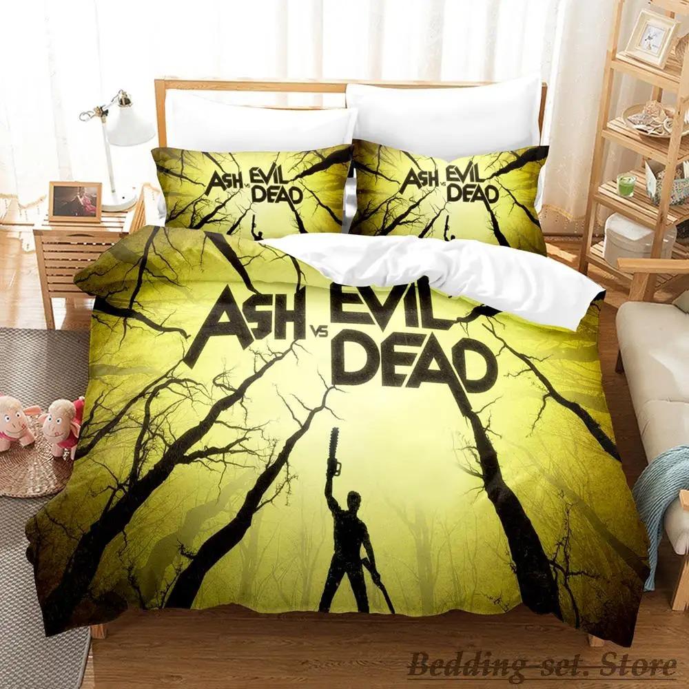 Ash VS Evil Dead Bedding Set Single Twin Full Queen King Size Bed Set Aldult Kid Bedroom Duvetcover Sets parure de lit