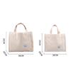 Corduroy Casual Women'S Tote Shoulder Bag Retro Art Canvas Crossbody Bags For Womencotton Zipper Handbags Luxury Designer