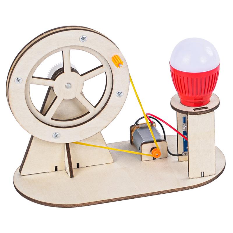 DIY Hand-Crank Generator Kit for Creative Science Experiments and Inventions for Kids