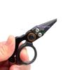Compact Lockable Fishing Pliers Aluminum Alloy Mini Lure Pliers with Ring Opener And Line Cutter for Saltwater Outdoor Use