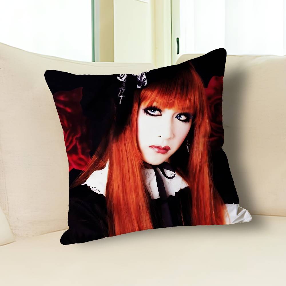 M-Mana Gothic M-Malice Mizer Various Sizes Square Pillow Case For Car Home Bedchamber Decor Custom Valentine gift