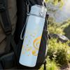 1PC Treble Clef Music Note Art 750ml Color Plastic Sports Water Bottle Leakproof Flip Straw Lid Suitable for Sports Office Home Use