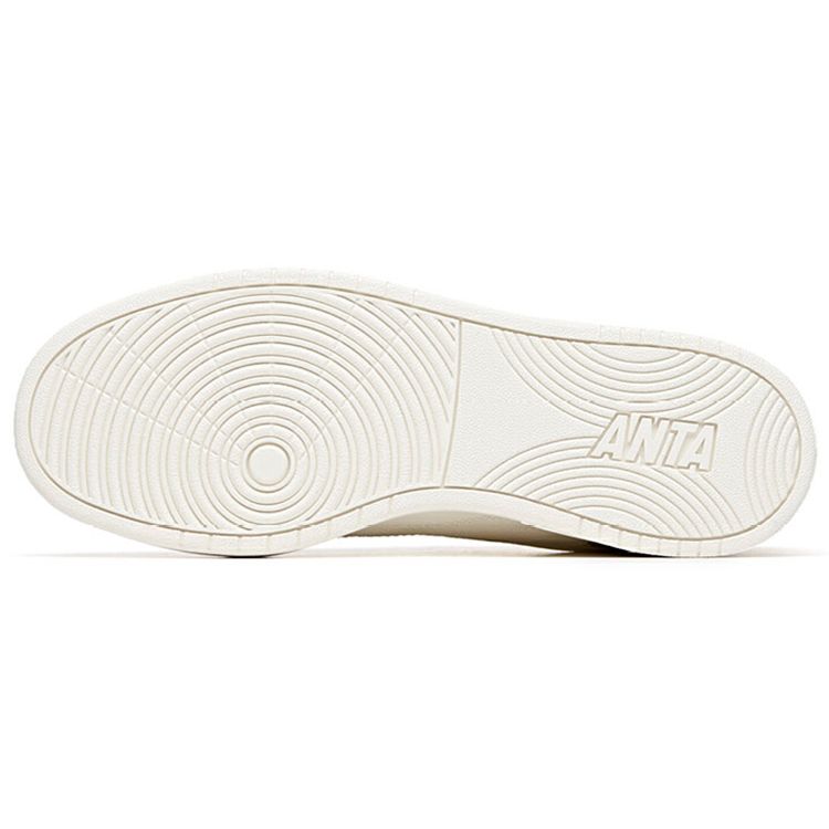 Anta Lifestyle Series Non-Slip Lightweight Shock Absorbing Low-Top Skate Shoes Men Sneakers White Gray 912038031R-4