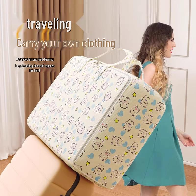 Velkokapacitní úložná taška na přikrývky na oblečení, věci a stěhování