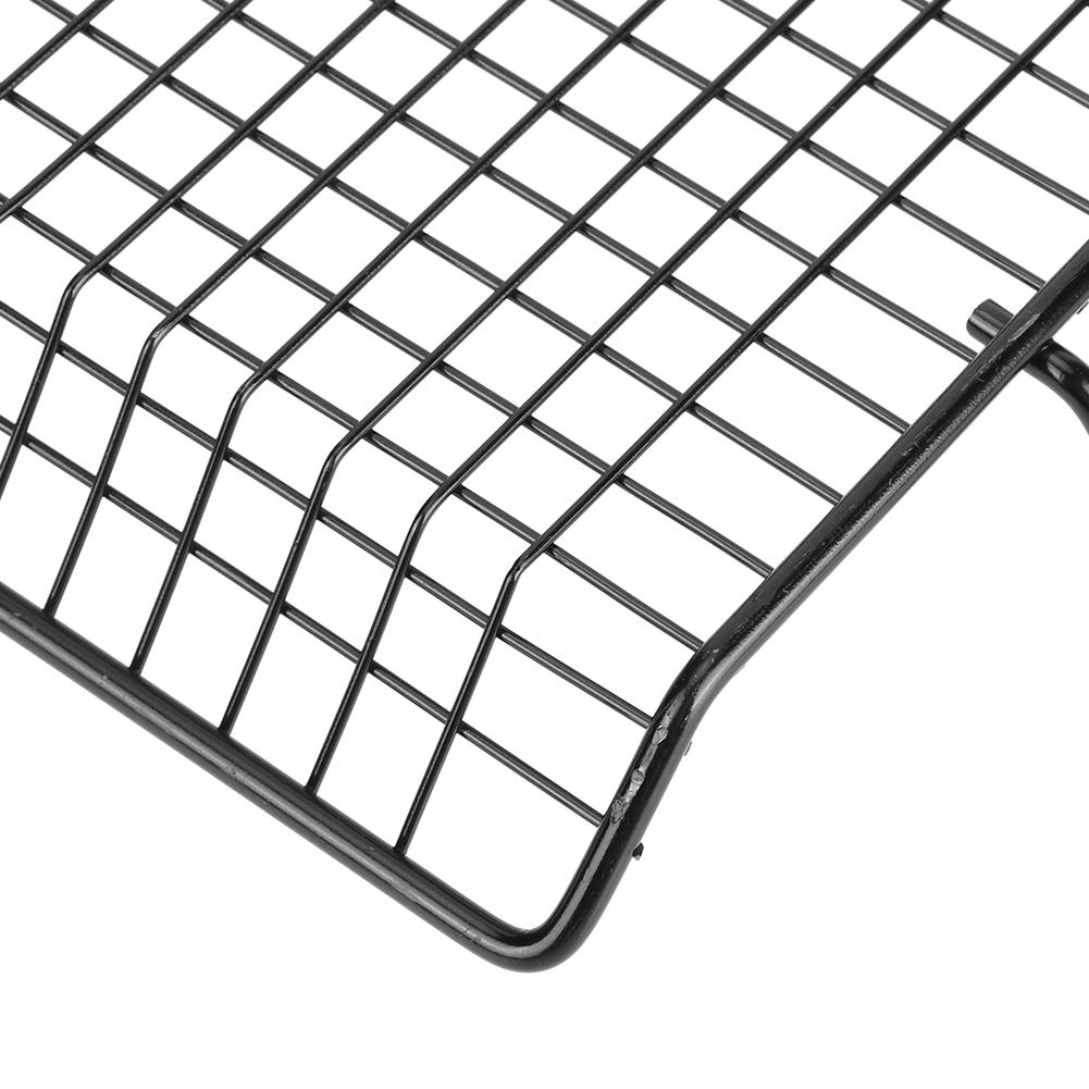 Portable Handle Iron Non-Stick BBQ Rack Barbecue Mesh Grill Net for Outdoor BBQ Party Camping