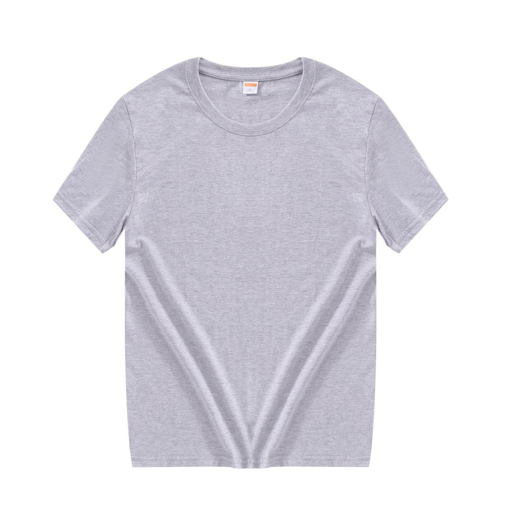 T-shirt da Uomo Girocollo Manica Corta 180g Cotone - Colore Unico Bianca per Stampa Logo Fai-da-te