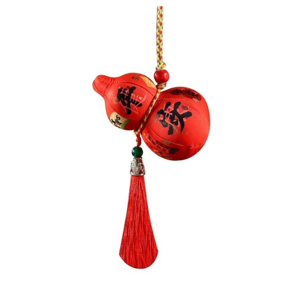 3D Gourd Fragrant Bag Chinese Style Color Printing Blessing Fragrant Bag with Tassels Traditional Incense Bag