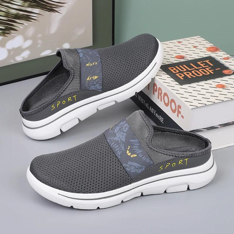 

Мужская обувь Летние дышащие домашние тапочки для помещений Мужские шлепанцы на толстой подошве Повседневная обувь для мужчин сандалии летние сандалии 2025 39