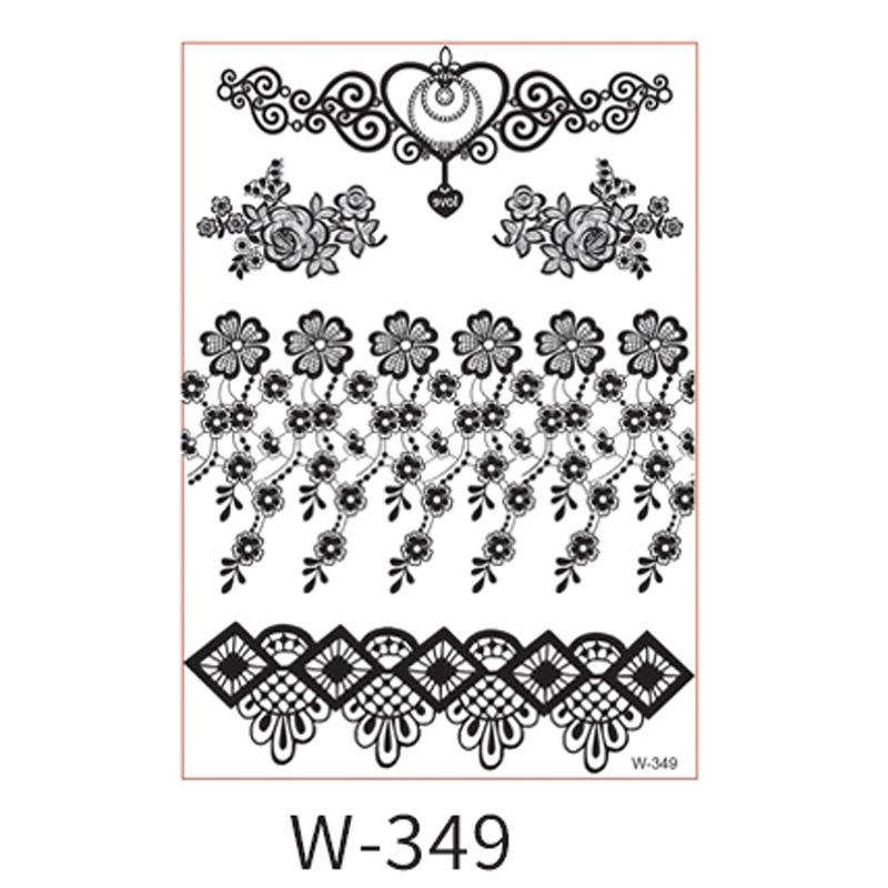 Beauty Sticker Black Tattoo Sticker Temporary Tattoo Waterproof Tattoo Sticker