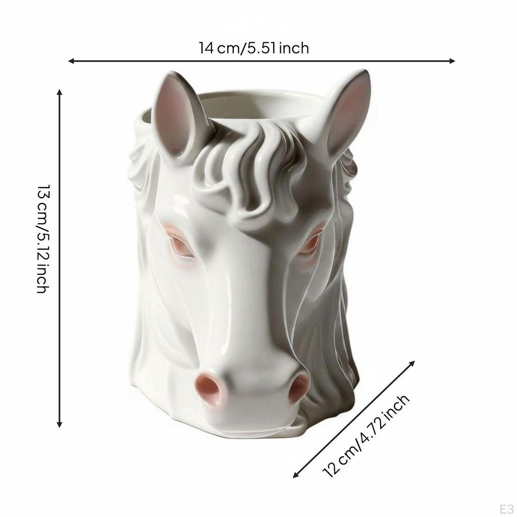 Tierbecher Präsentierbare Tasse Kreativ Dekorativ zur Ausstellung, Schreibtisch Hochlandrind