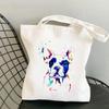 Frenchie French Bulldog Print Reusable Women Shopping Tote Bag Women Shoulder Bag Students Teacher Book Bag Travel Storage Bags