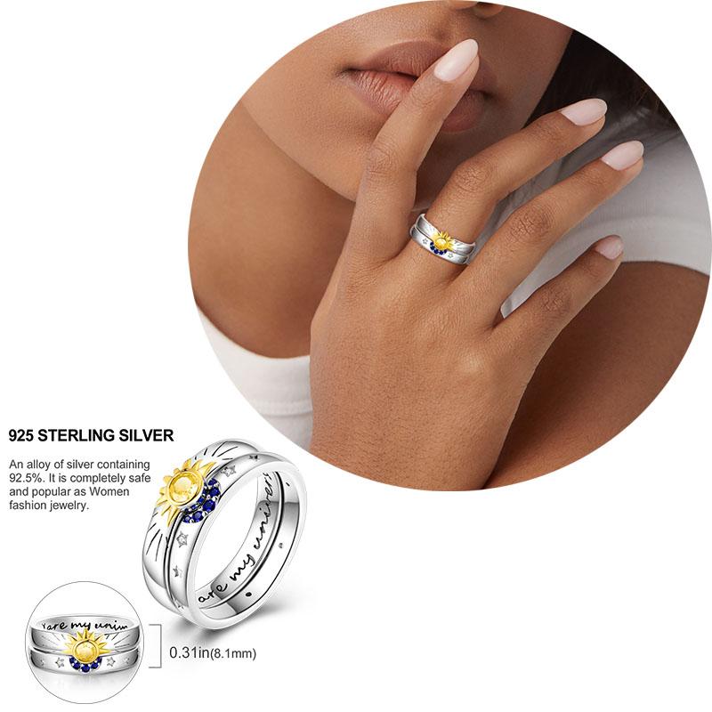 copper Women Rings Crown Heart Zircon Fashion Authentic Finger Ring Anniversary Engagement Wedding Luxury Jewellery