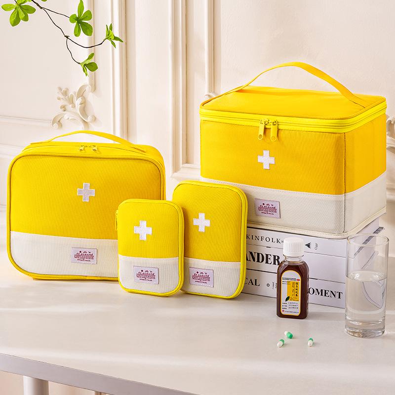Portable Oxford Cloth Medicine Bag - Large Capacity Folding First Aid Kit & Multi-purpose Storage