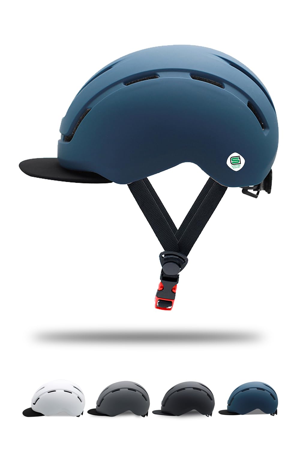 

Сертифицированный SG велосипедный шлем для защиты от УФ-излучения, соответствующий ПДД, съемный, ударопрочный, подходит для японской головы L для шоссейных велосипедов и велоспорта, для взрослых, защита, синий