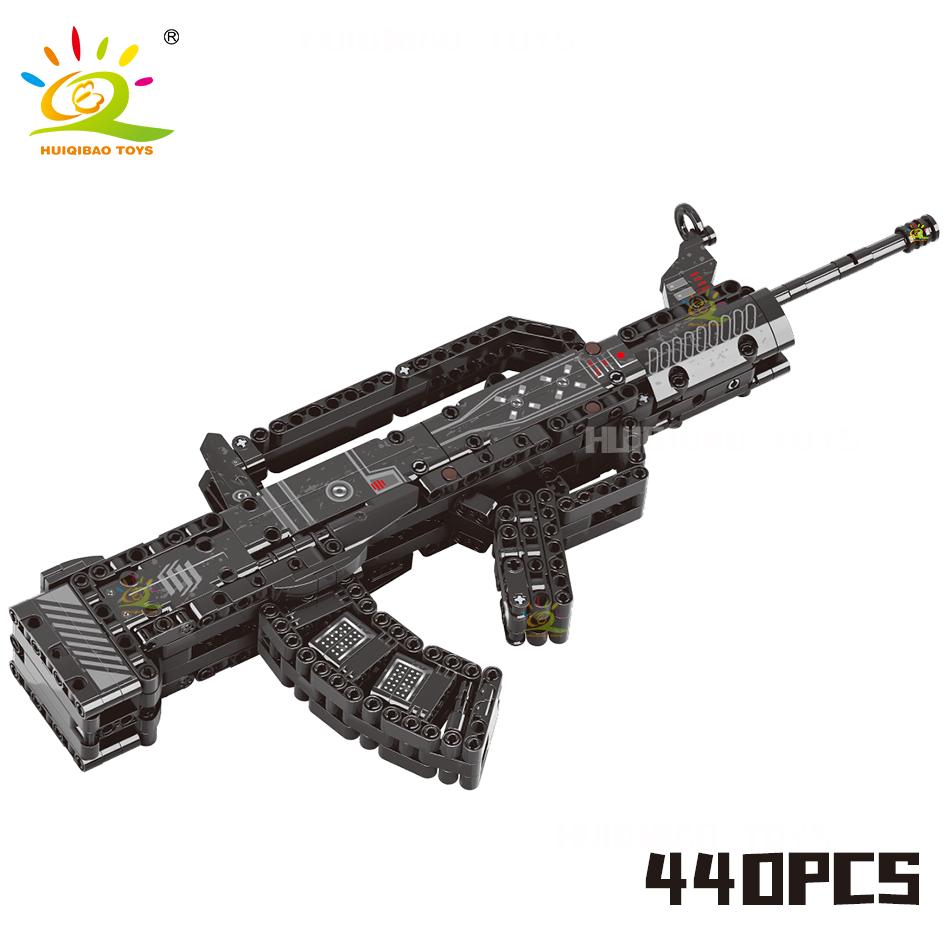 Non-Toxic 98K Ak47 Assault Rifle Model Building Blocks Military Army Weapon Pistol Building Block Imitation Gun Brick Toy For Kid