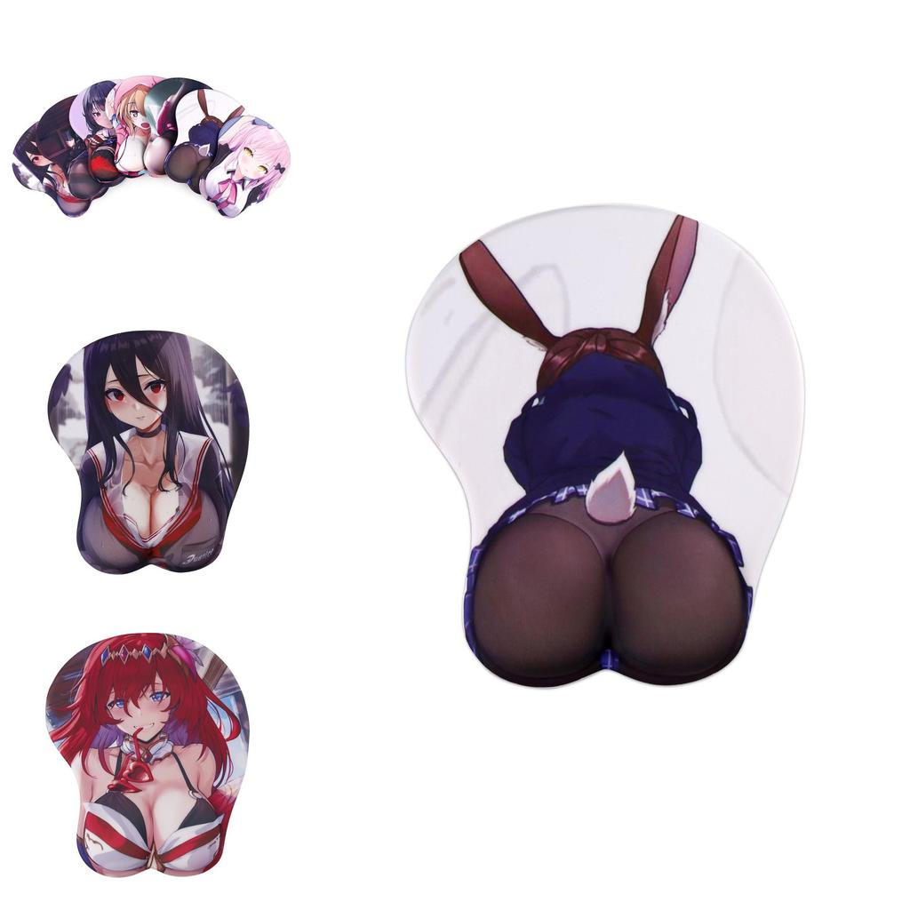 Soft And Ergonomic Two-dimensional Mouse Pad With 3d Chest Anime Design For Comfort