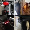 Skull Head LED Amber Turn Signal Universal 10mm Screw Blinkers Motorcycle Indicator Light for 12V Cruiser Chopper Scooter Dirt Bike