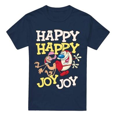 Ren & Stimpy Mens Happy Happy Joy Joy T-Shirt