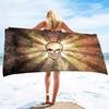 Burj Al Arab Sailing Hotel Microfiber Sand Free Beach Towel Thin Quick Fast Dry Super Absorbent Oversized Lightweight Towels