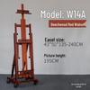 Adjustable Beech Wood Easel: Floor & Tabletop Folding Stand for Sketching & Oil Painting